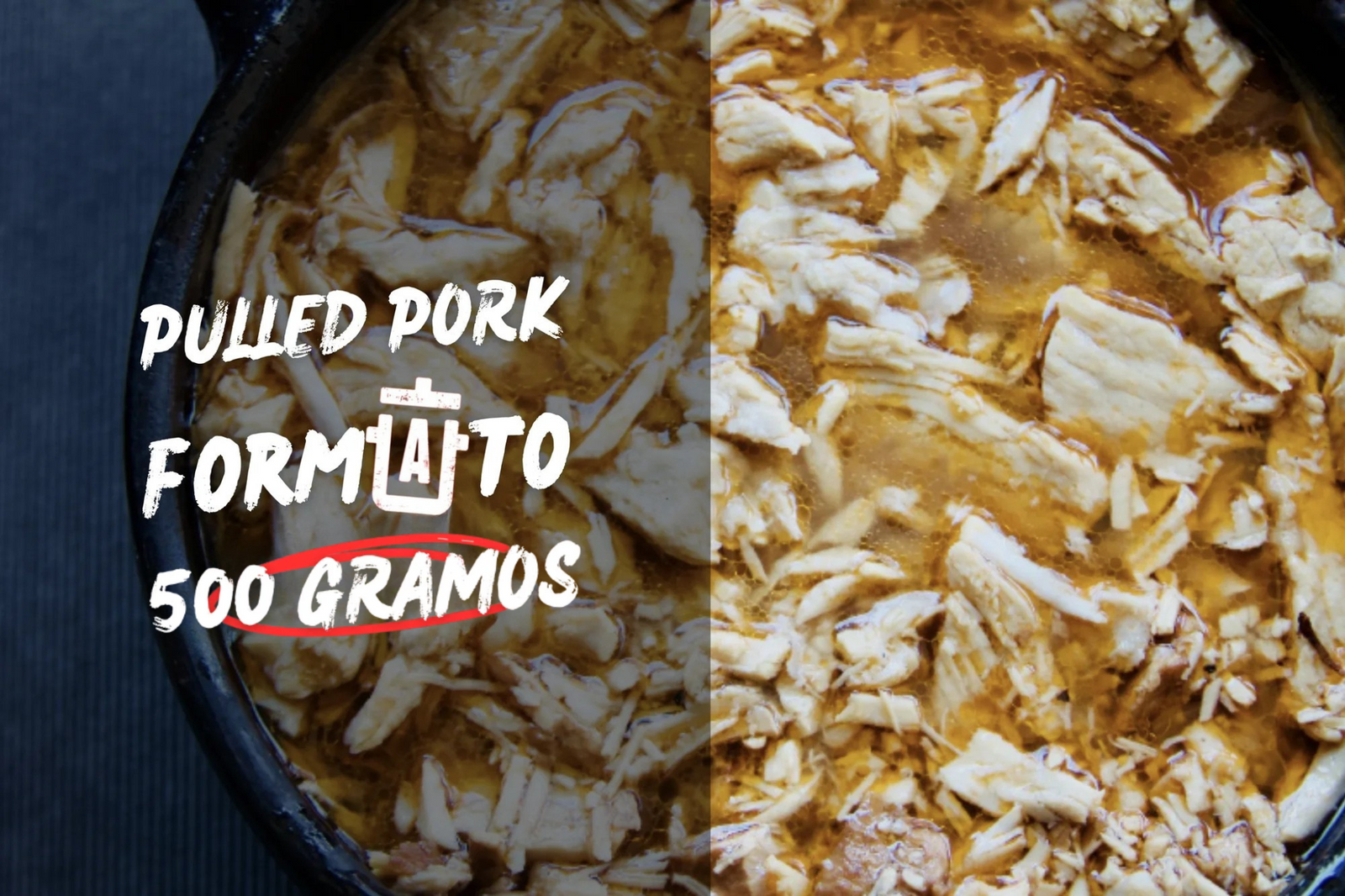 Pulled pork formato 500 gramos