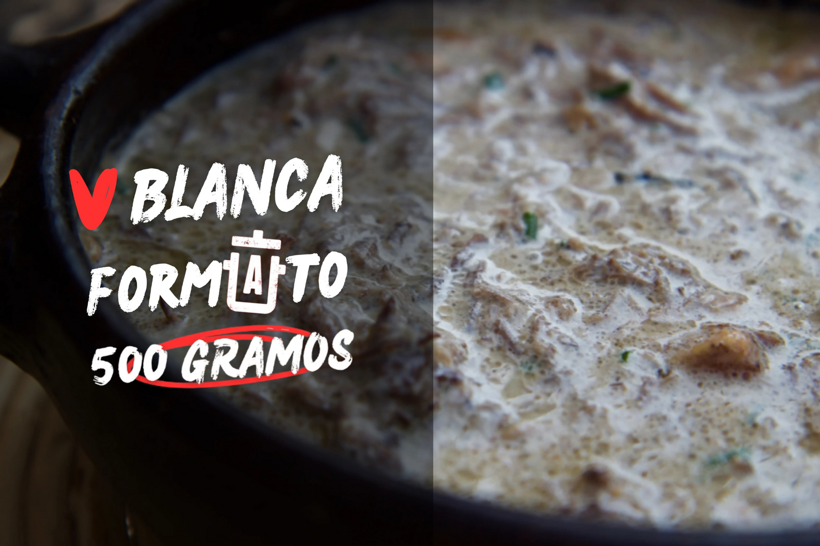 A presión blanca Formato 500 gramos